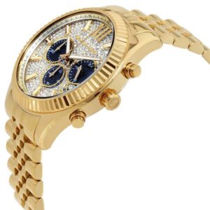Men\’s Gold-Tone Lexington Chronograph Watch MK8494